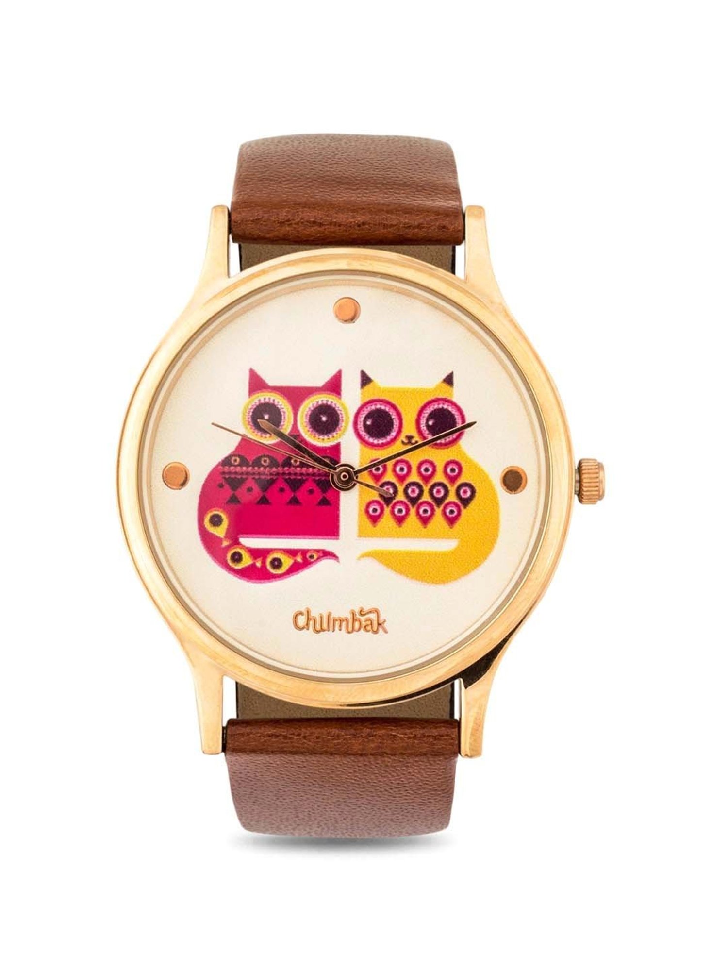 Chumbak EK3 Bestie Cats Analog Watch for Women