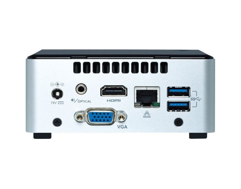 Intel NUC Desktop Computer - Pentium N3700 - Mini PC - Silver, Black - Intel HD Graphics - Wireless LAN - Bluetooth