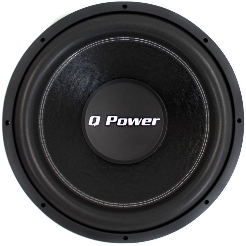 QPower QPF15 15" 2200W Deluxe Series DVC Car Audio Power Subwoofer Set, 4pk