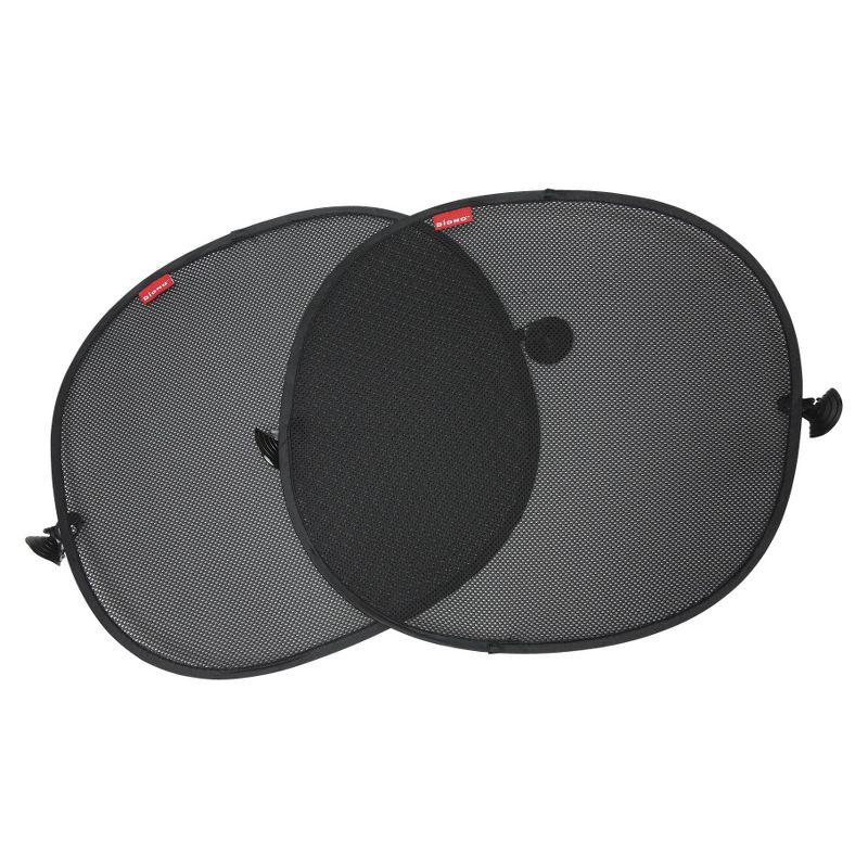 Diono Sun Stoppers Car Window Shades2pk Car Sunshade for Side Window with Suction Cups - Black