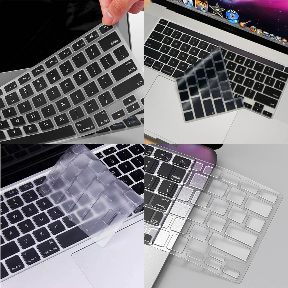 FirstPower Soft Silicone Keyboard Cover Skin for MacBook Pro Air A1369 2013 Models, 2015 Models, 2017 Models