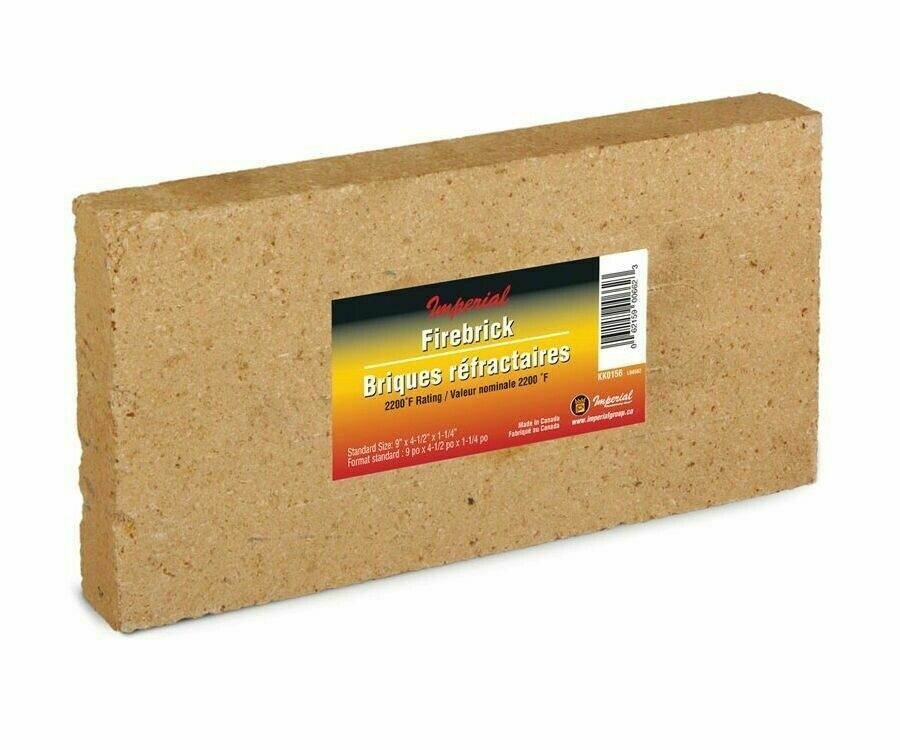 KK0156 Case of 6 Fire Bricks / Firebricks  9" x 4-1/2" x 1-1/4"