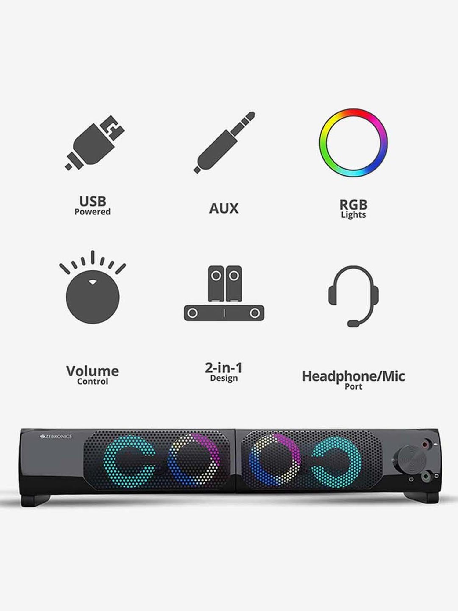 Enermax O'Marine EAS03-BS Black/Silver Waterproof Wireless Speaker