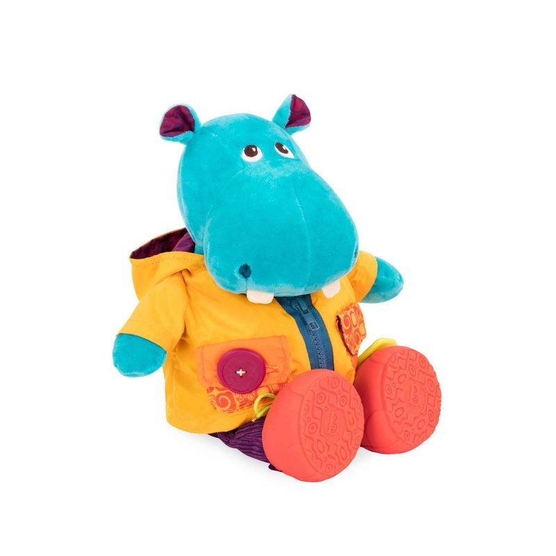 B. toys Interactive Plush Hippo Giggly Zippies - Hank