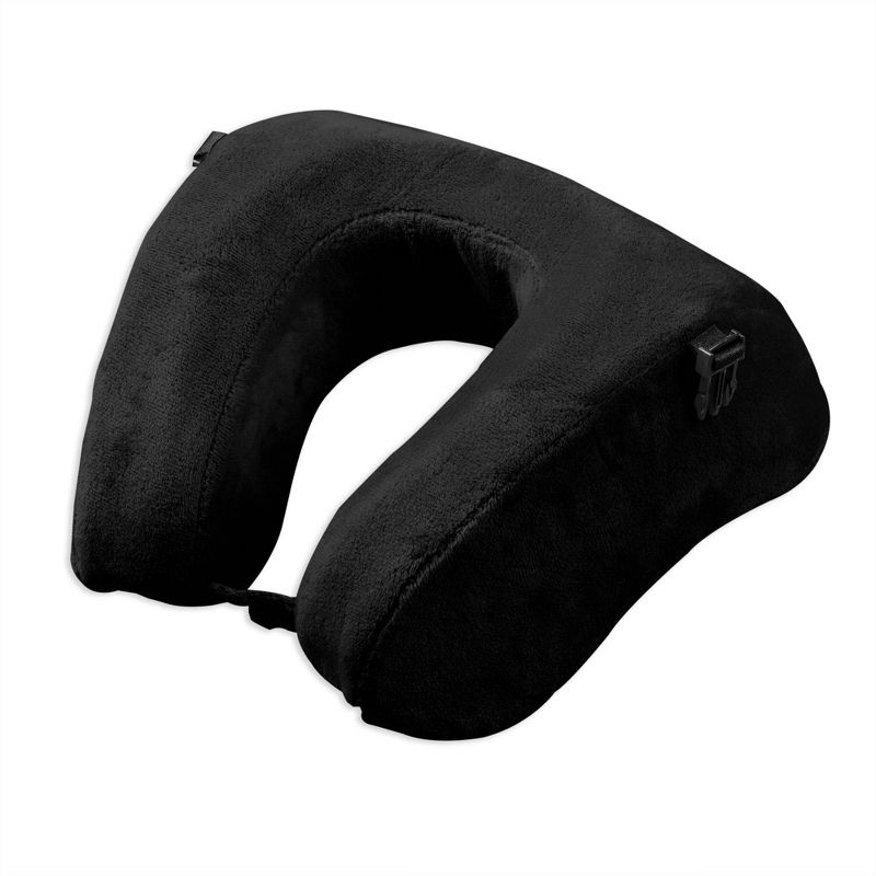 Brookstone Commuter Travel Neck Pillow - Black