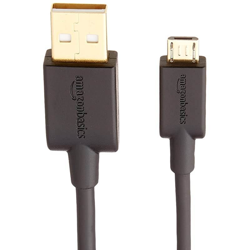 USB 20 AMale to Micro B Cable 3Foot Black 5Pack