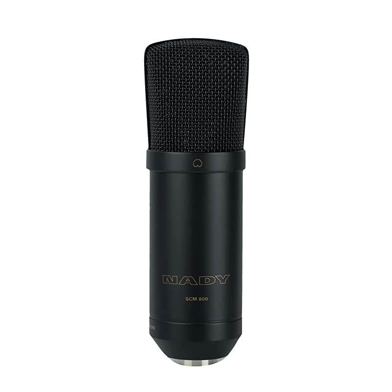 SCM800 Large Diaphragm Condenser Microphone Studio quality great for vocals acoustic instruments recording podcasting and more