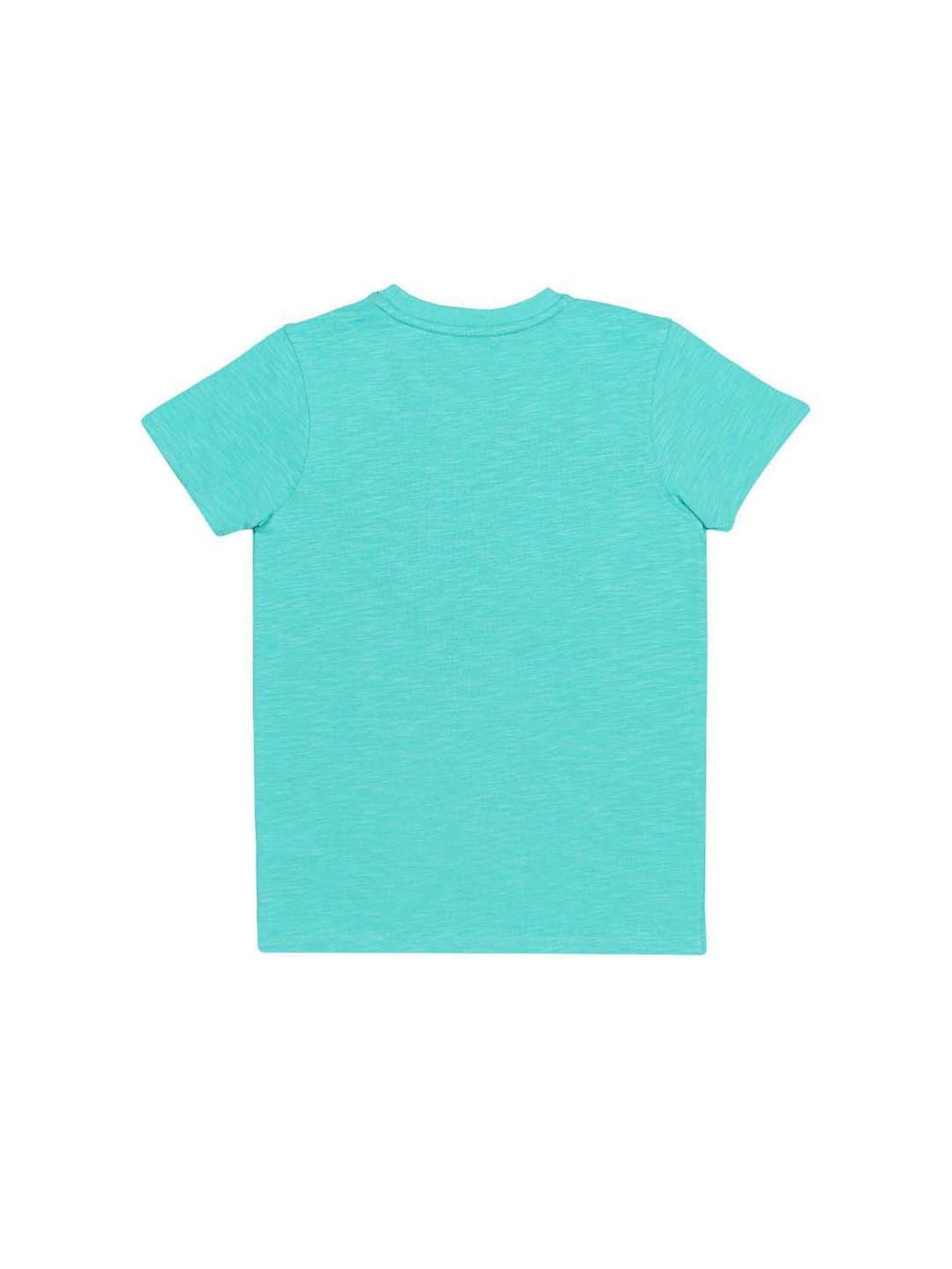 H by Hamleys Kids Sky Blue Cotton Printed T-Shirt