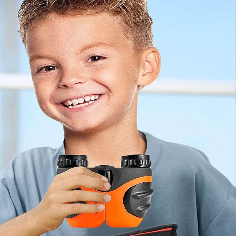 Best Toys for 49 Year Old Boys Toys Binoculars for Kids8x21 Compact Telescope Boys Gifts 10 Years Old to Wildife and TheaterGifts for Girl 8 Year OldOrange