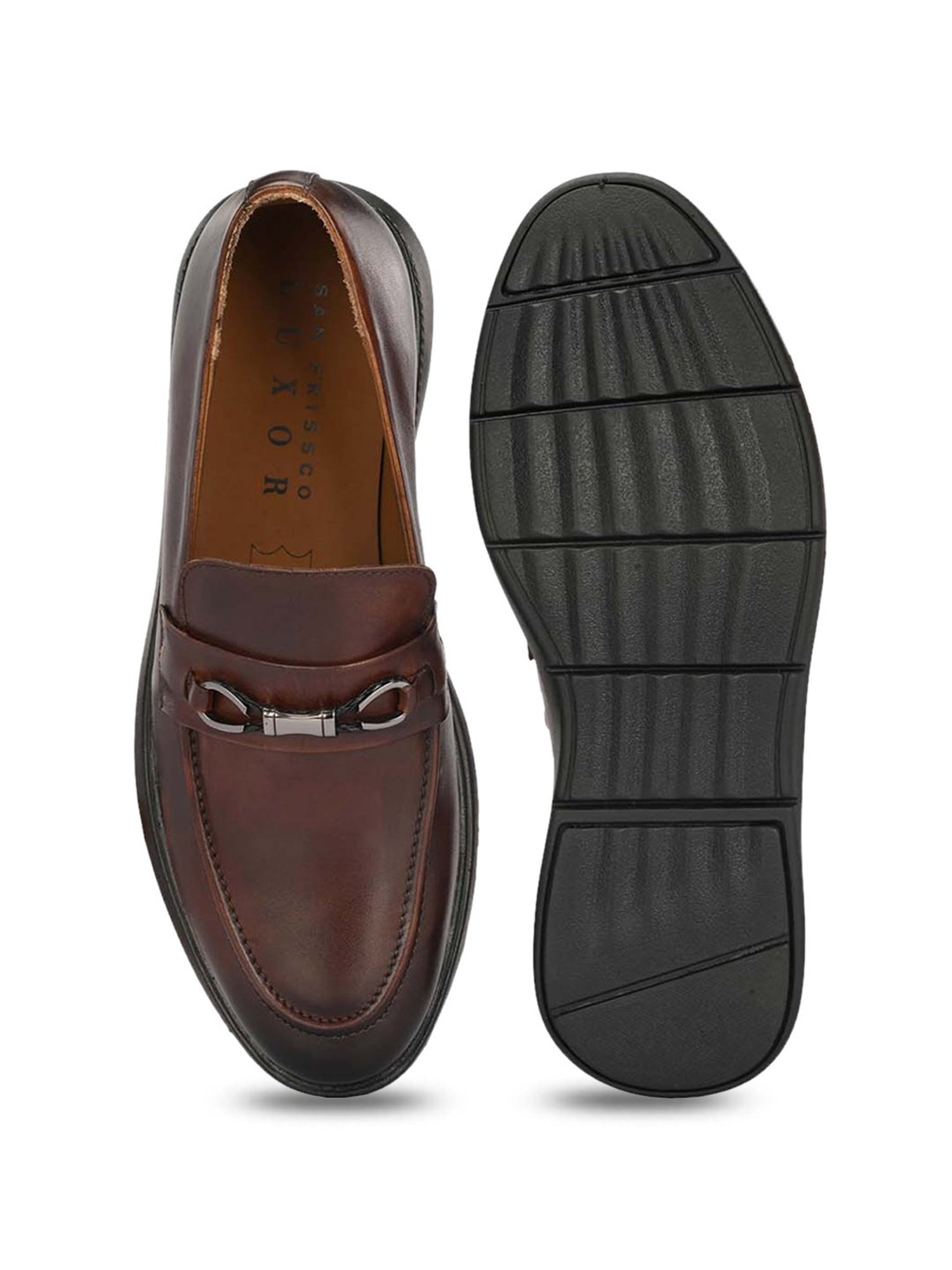 San Frissco Men's Brown Formal Loafers