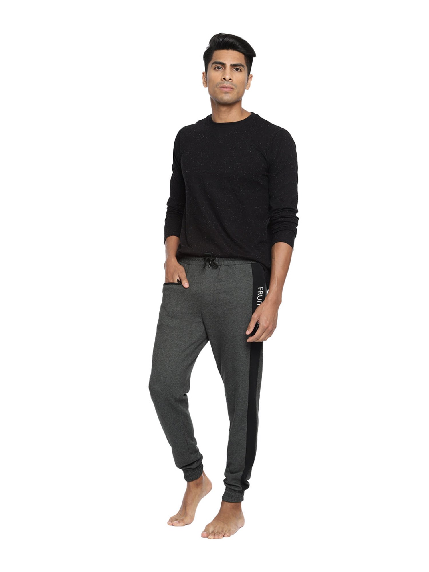 Fruit of the loom Charcoal Melange Regular Fit Joggers