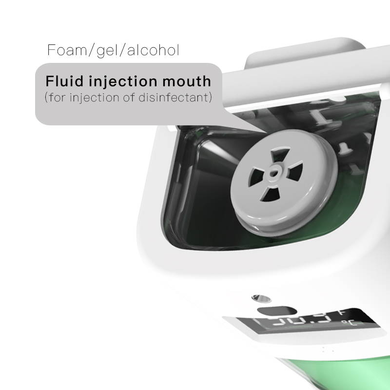 Blueskysea Soap Dispenser with Non-Contact Thermometer,Wall-Mounted Temperature Scanner,Automatic Soap Dispenser 1100ml for Home,School,Hospital, Office, Airport ect.