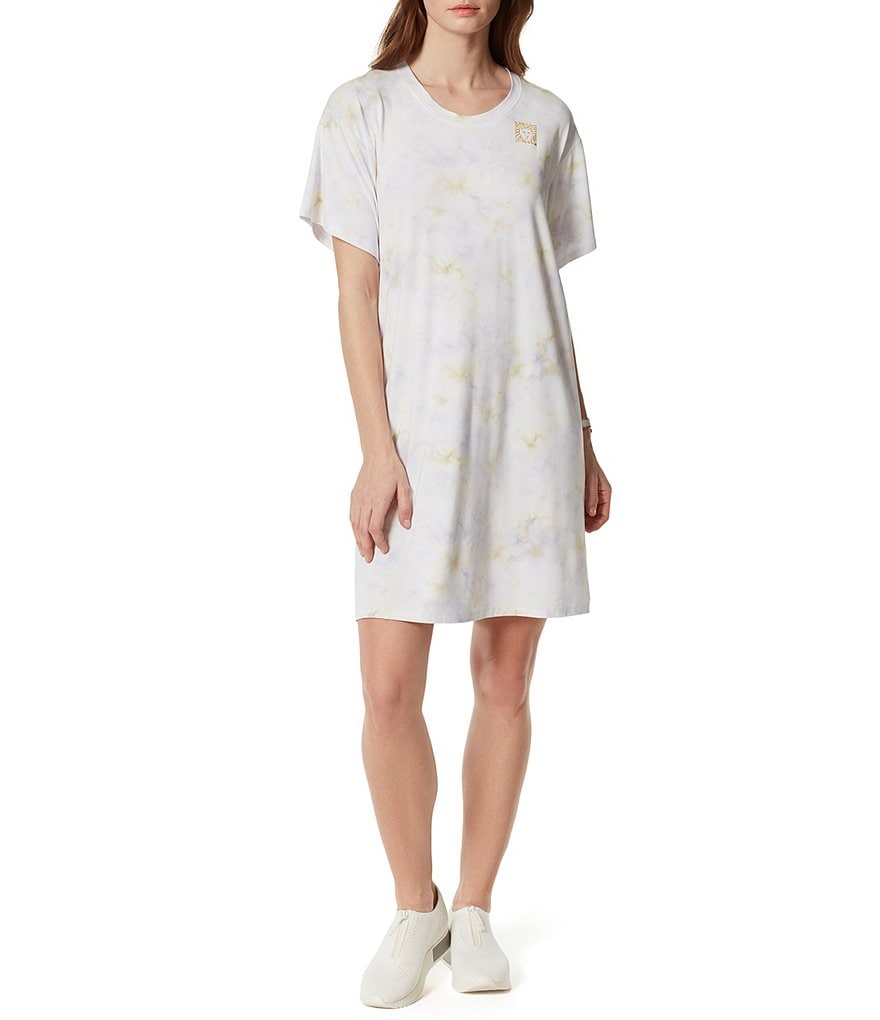 Anne Klein Sport Carlita Jewel Neck Sleeveless Midi Shift Tank Dress