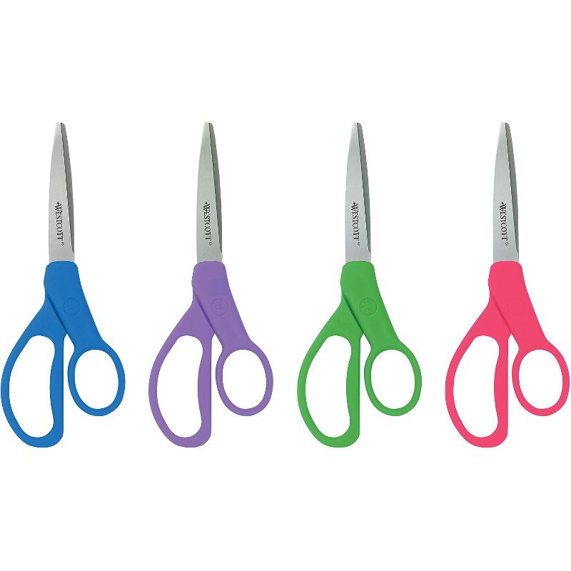 Westcott Student Scissors With Antimicrobial Protection Assorted Colors 7" Long 14231