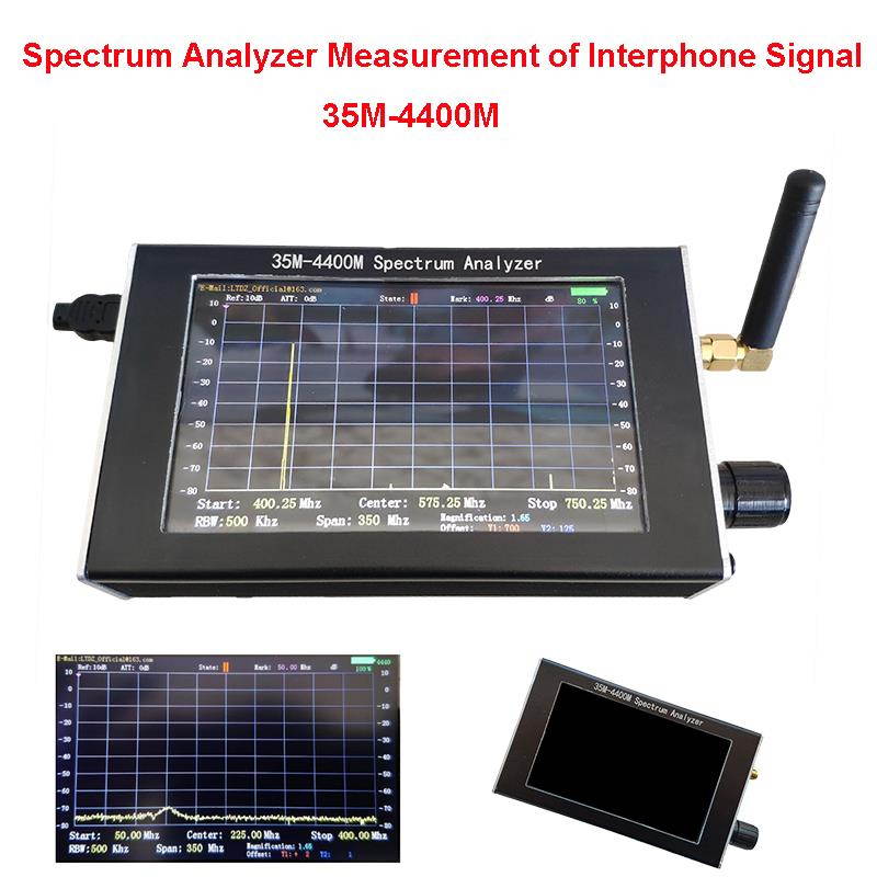 LTDZ 35M-4400M Handheld Simple Spectrum Analyzer Measurement of Interphone Signal