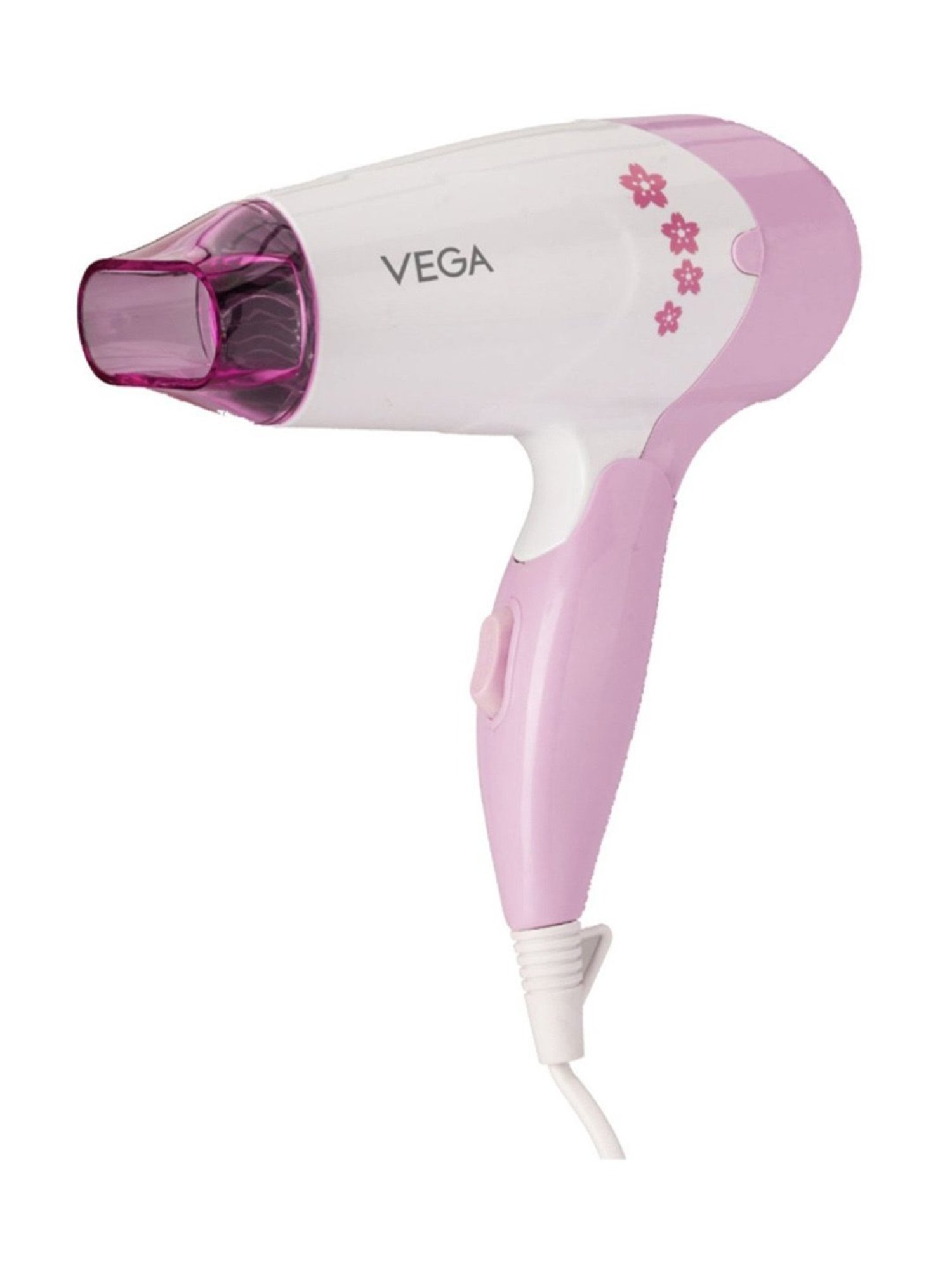 Staunch SHD2011 1600W Compact and Foldable Hair Dryer (White and Pink)