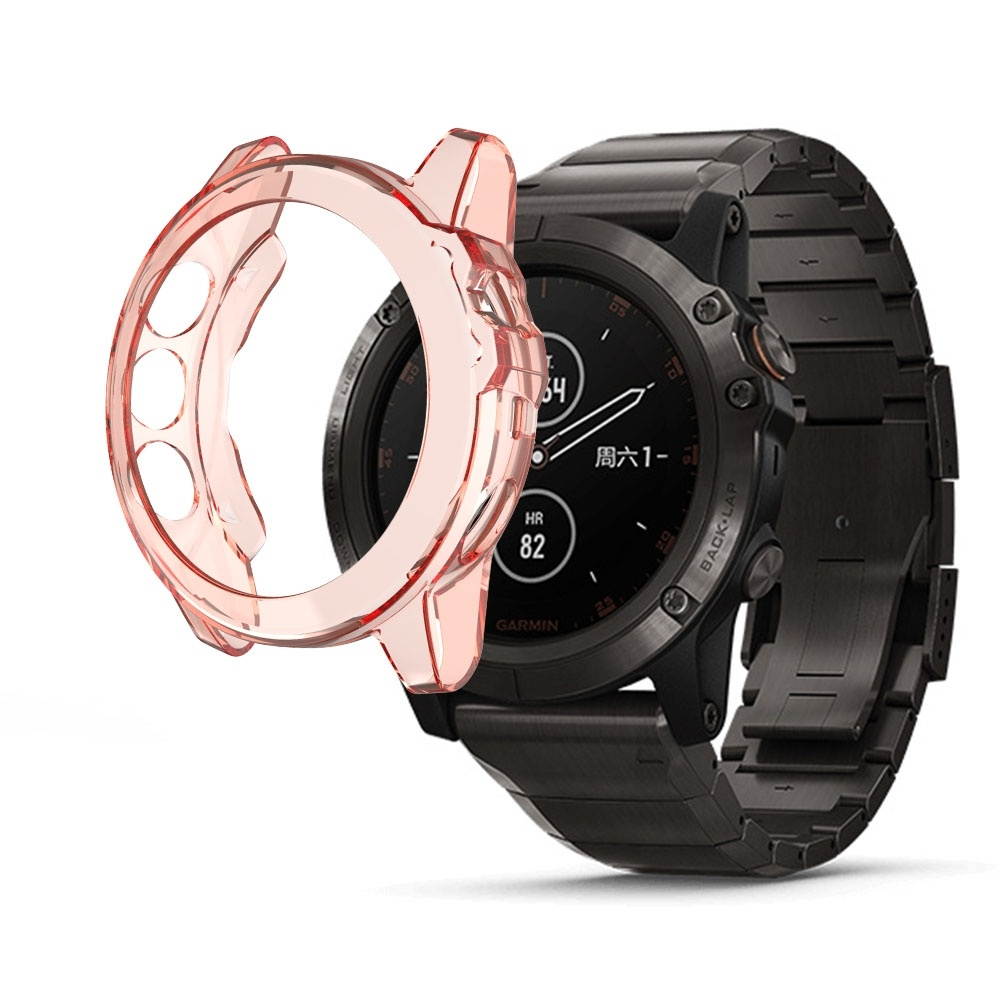 For Garmin Fenix 5X TPU Translucent Watch Case