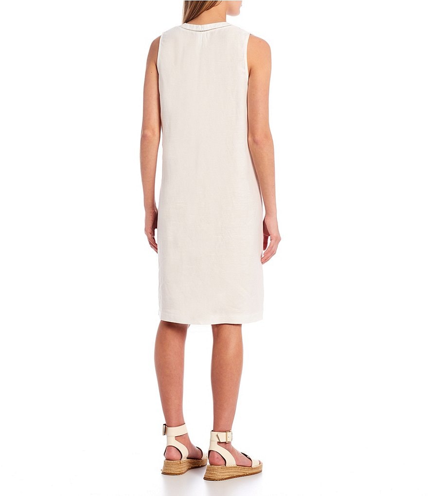J.McLaughlin Priscilla Sleeveless V-Neck Shift Dress
