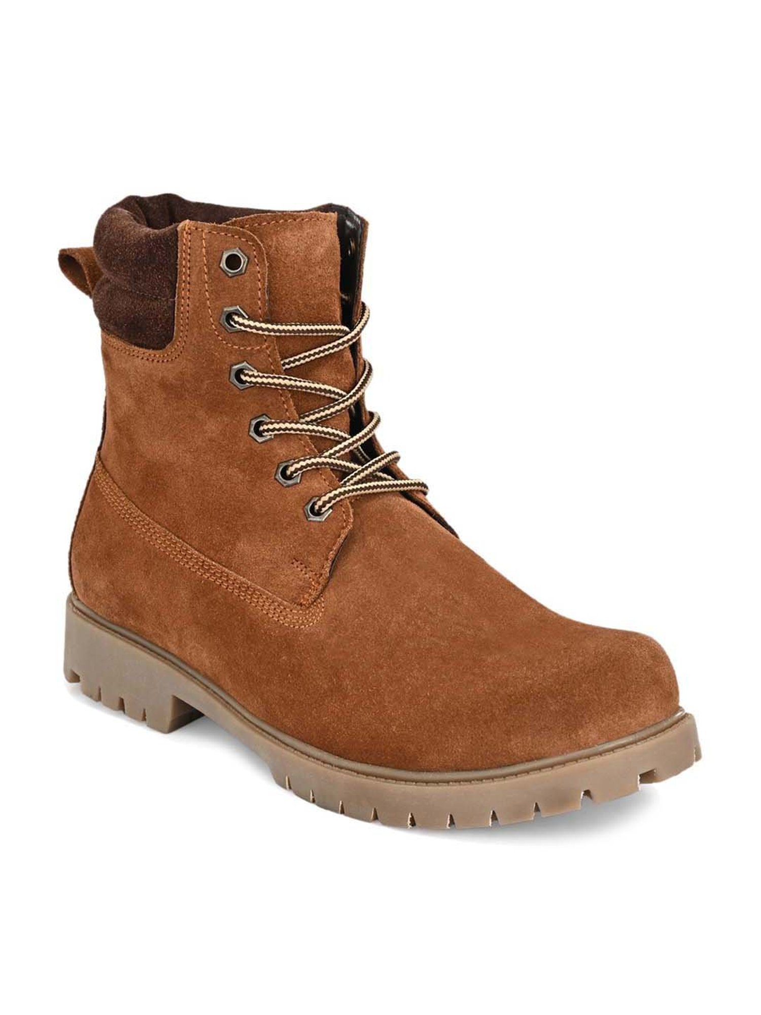 Shences Men's Tan Derby Boots