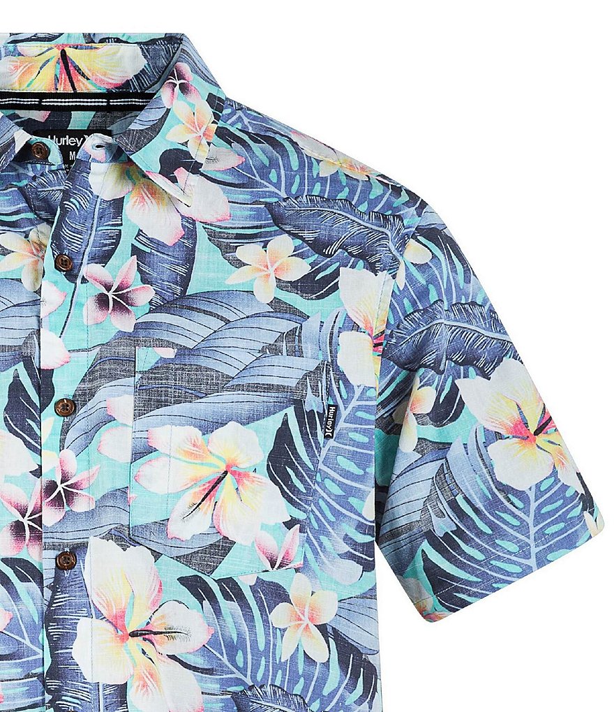 Hurley Cabana Floral Print Short-Sleeve Shirt
