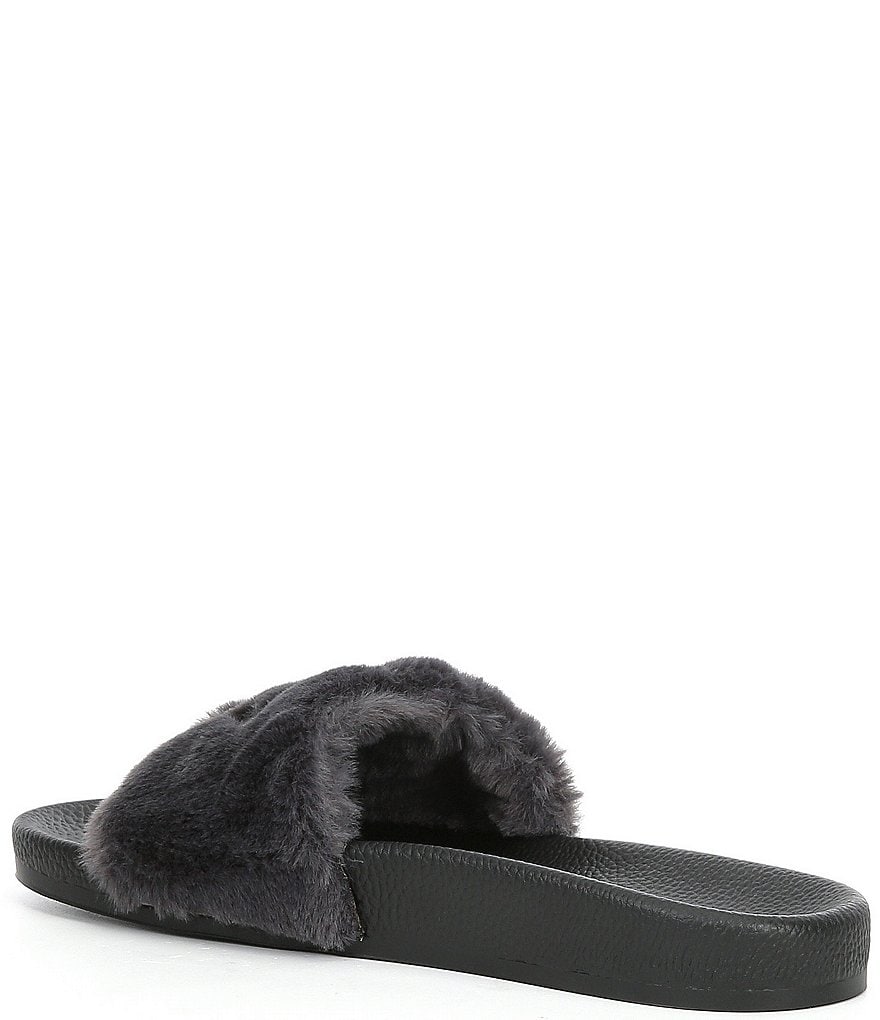 PJ Salvage Faux Fur Fuzzy Feet Slippers