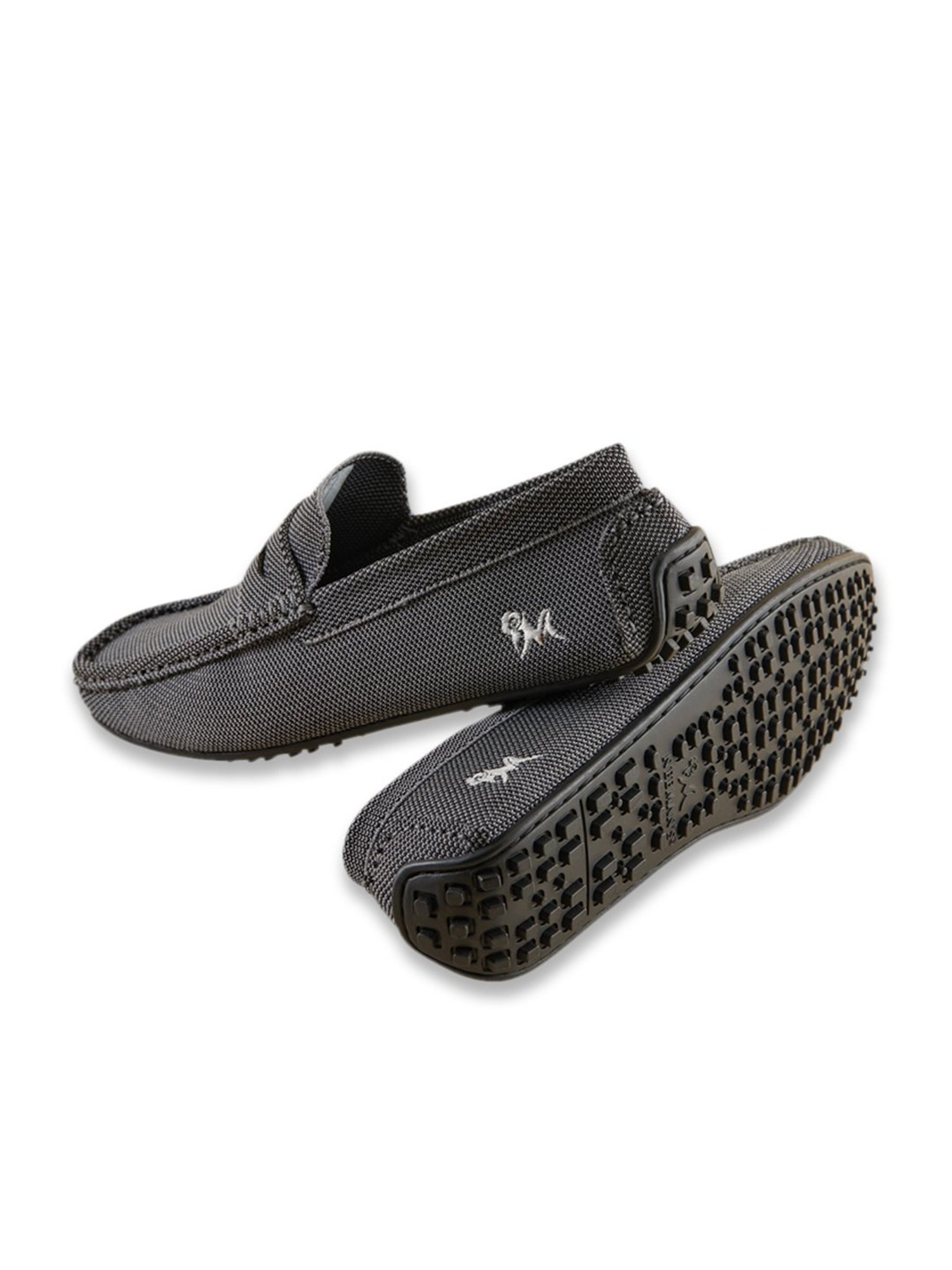 Neemans Men's ReLive Knit Melange Black Casual Loafers