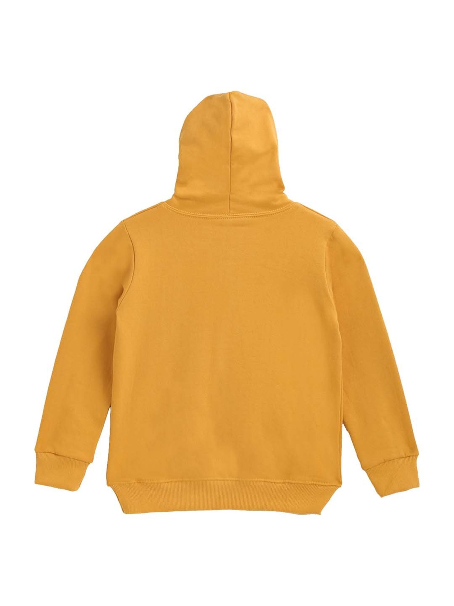 Kids Craft Yellow Printed Hoodie