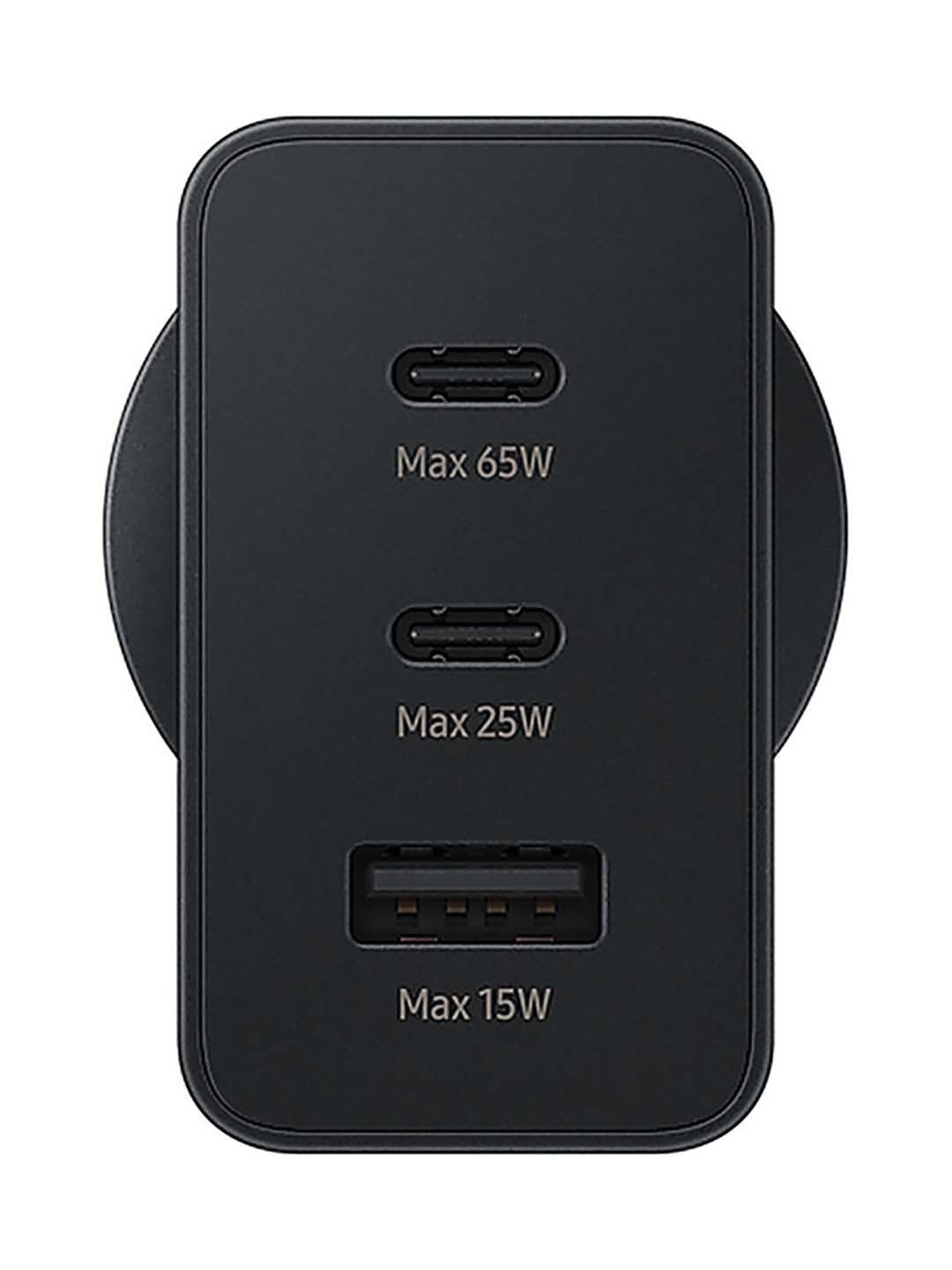 Samsung 65W Fast Charging Travel Adaptor Without Cable (EP-T6530NBNGIN, Black)