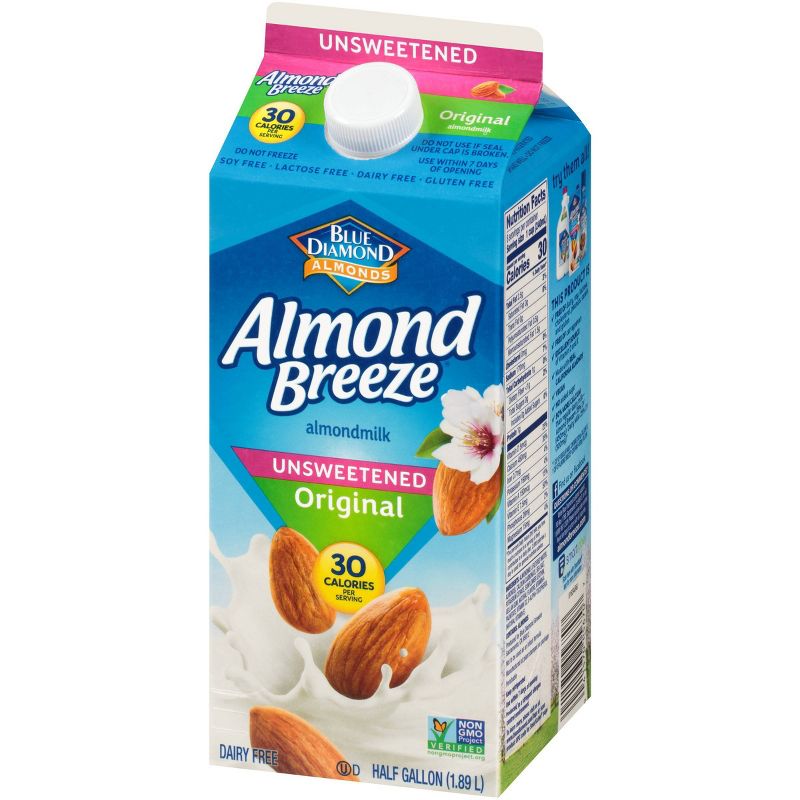 Blue Diamond Almond Breeze Almond Milk - 0.5gal