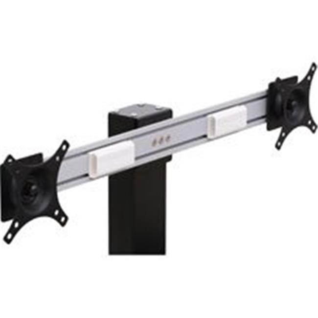 Lorell Dual Monitor Bracket f/Riser 6-2/5"x30-1/2"x2-3/4" SR 99550