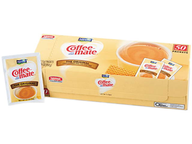 Coffee-mate 5000030032 3.00 g Packets Original Creamer, 50 / Box