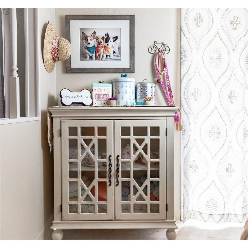 Amici Pet Americana Galvanized 110 oz Metal Treats Canister, Single Container