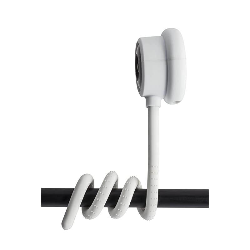 Versatile Twist Mount for Nest Cam Indoor, Flexible Gooseneck-Like Mount for Nest Indoor Camera - Attach Your Nest Cam Indoor Wherever You Like Without Tools or Wall Damage (White)
