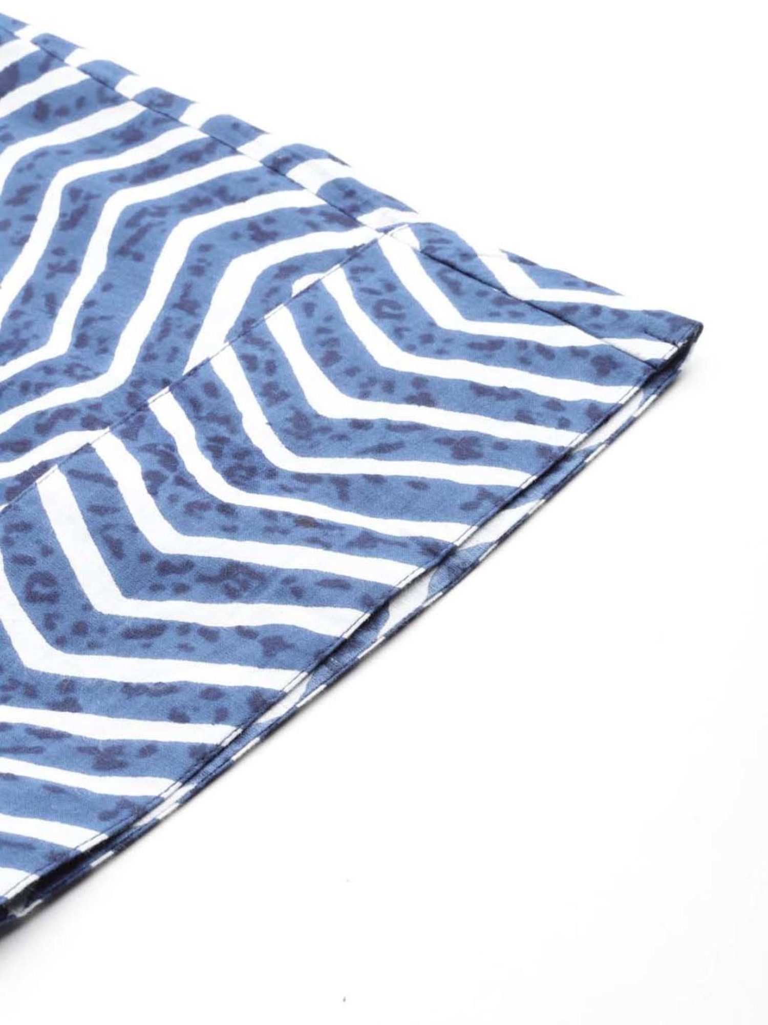 Prakrti Blue Cotton Printed Top Pant Set