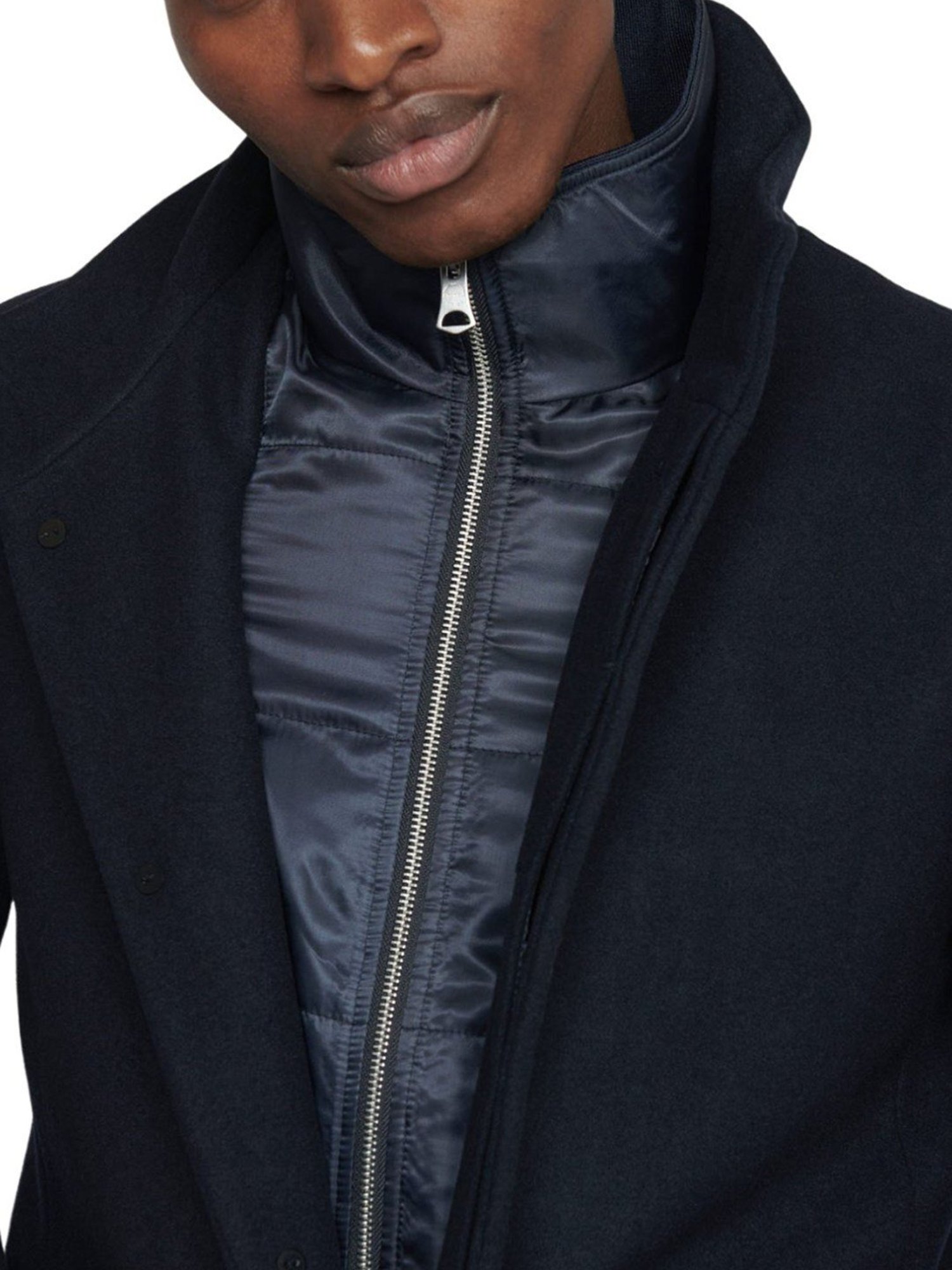 Matinique Blue Regular Fit Coats