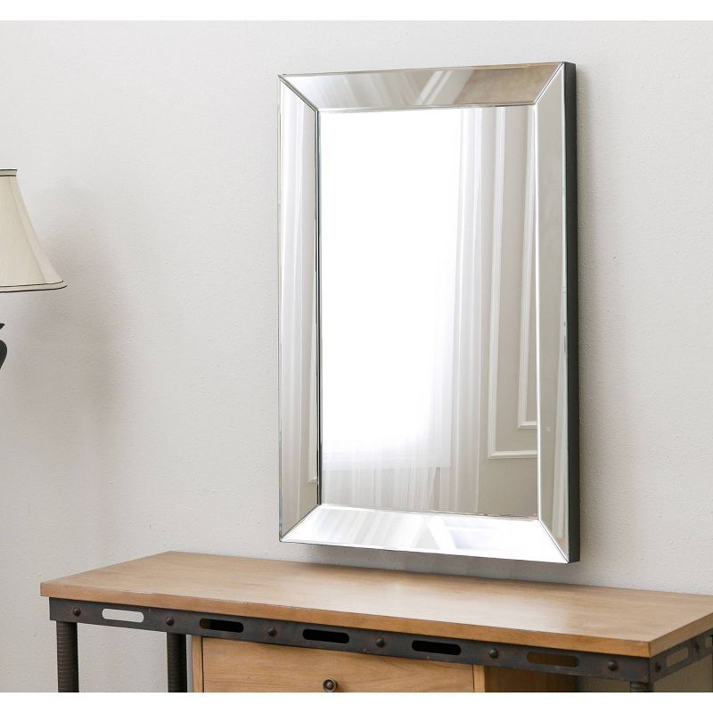 Isabele Rectangle Wall Mirror Silver - Abbyson Living