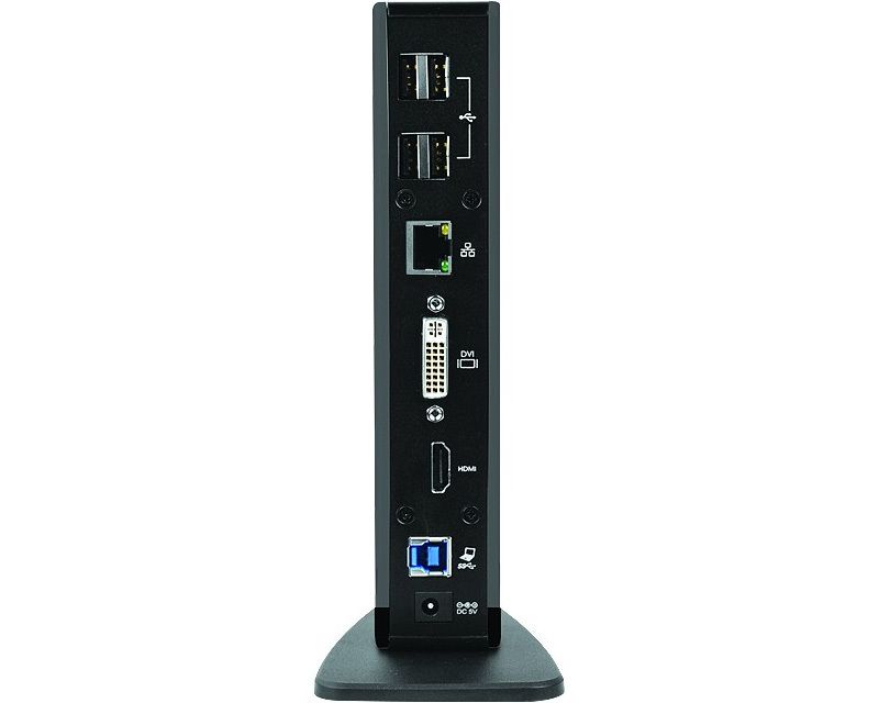 SIIG USB 3.0 Dual Head Docking Station - 6 x USB Ports - Network (RJ-45) - HDMI - DVI