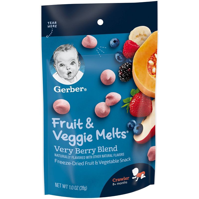 Gerber Fruit & Veggie Melts Very Berry Blend Freeze-Dried Snack - 1oz
