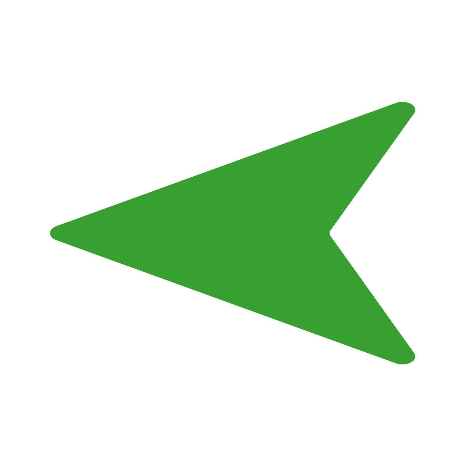 LiteMark 5 Inch Black Flying V Arrow Decals - Pack of 16