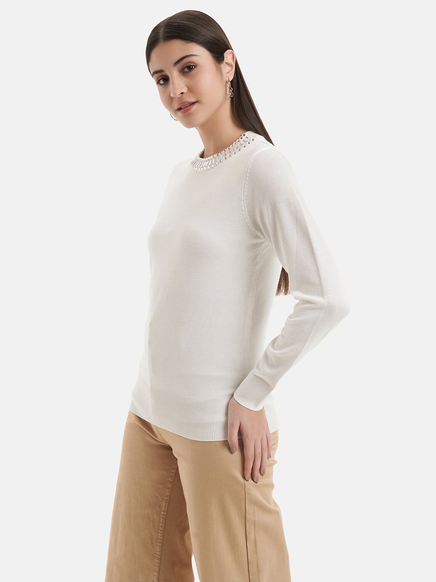 Kazo White Pullover