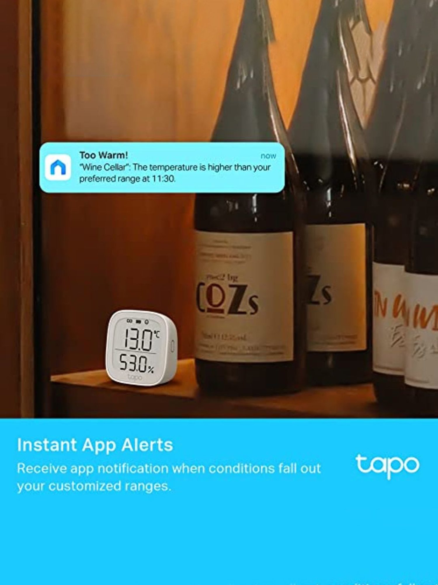 TP-Link Tapo T315 Smart Temperature & Humidity Monitor (White)