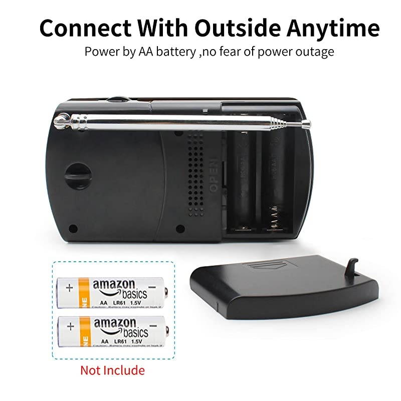 AMFM Radio Pocket with Headphone Jack Best Reception Battery Operated Personal Transistor by 2 AA Battery for JoggingWalking and Travelling