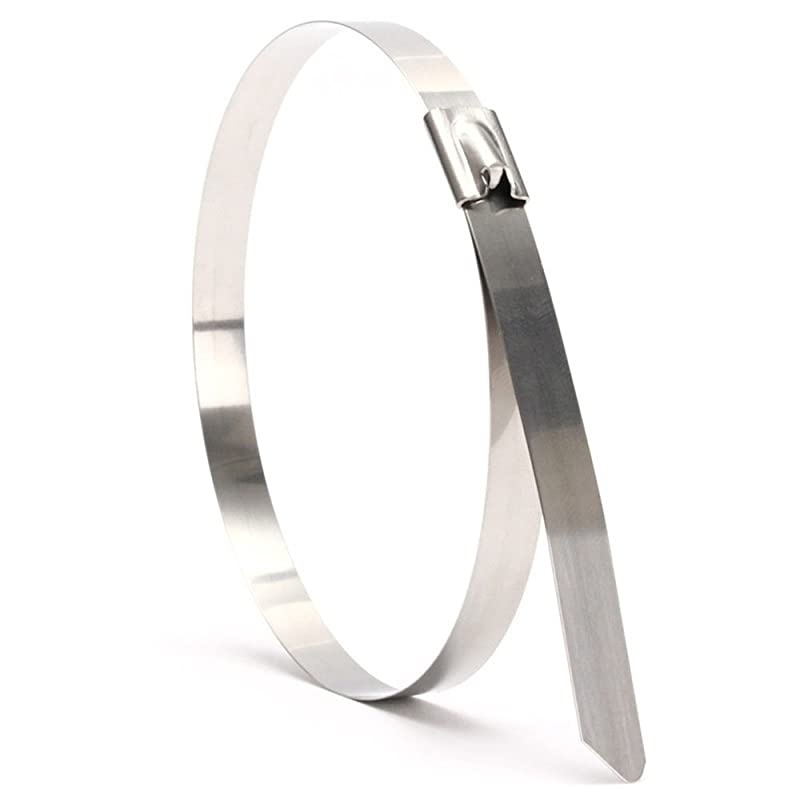 100pcs Stainless Steel Cable Ties 59 Inches 15CM SelfLocking Cable Zip Ties High Loop Tensile Strength Durability