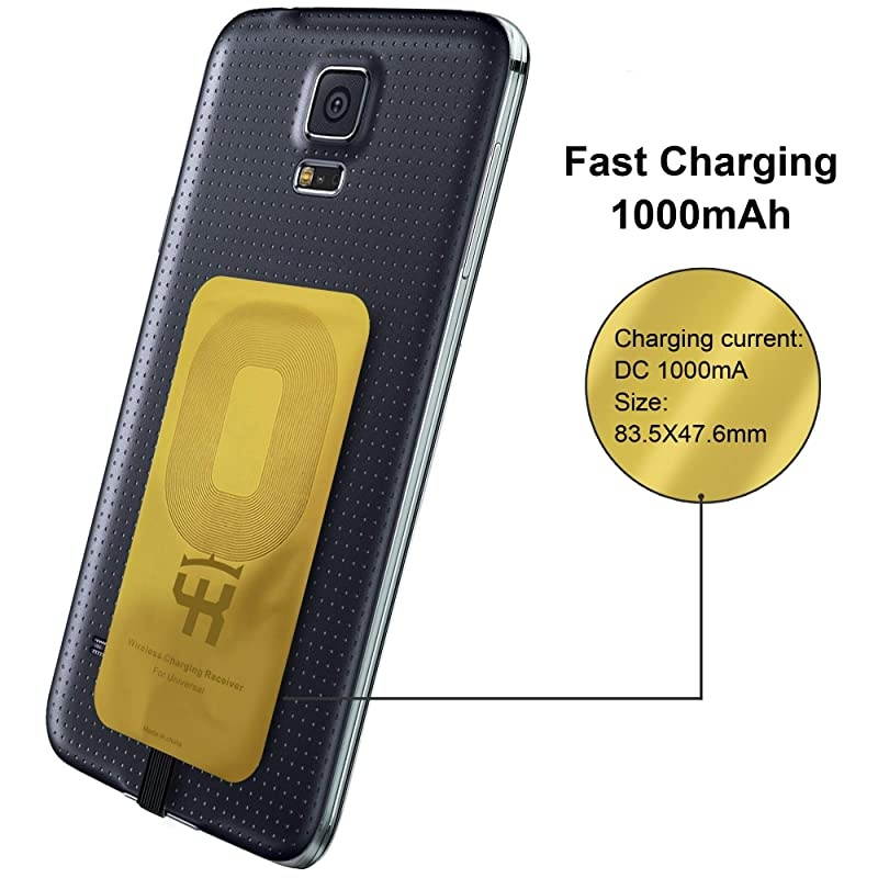 QI Type C compatible with Google Pixel 3a 22XL XL LG V20 LG G5 LG Stylo HTC 10 Nexus 6P OnePlus 35 Qi Wireless Receiver QI Receiver Type C Wireless Charging Receiver Adapter