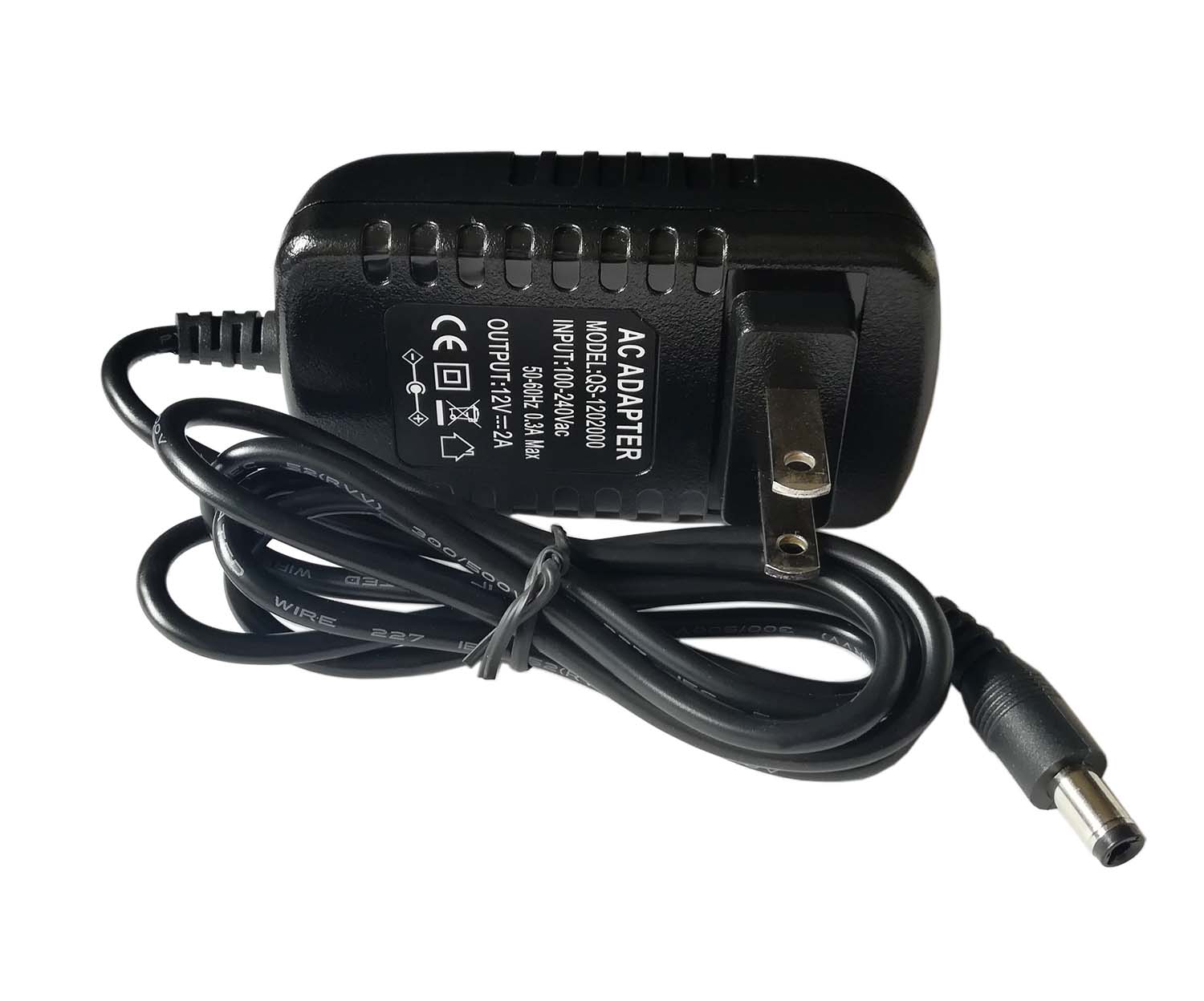 easyday 12V 2A Power Adapter Supply AC to DC 2.1mm X 5.5mm Plug