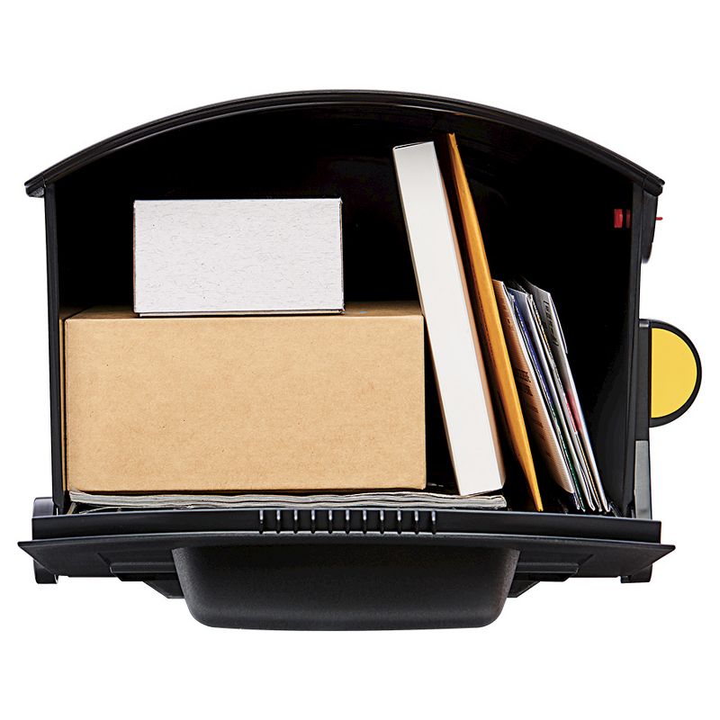 Step2 583799 Locking Deluxe Package Parcel Mail Delivery Box Plastic, Black