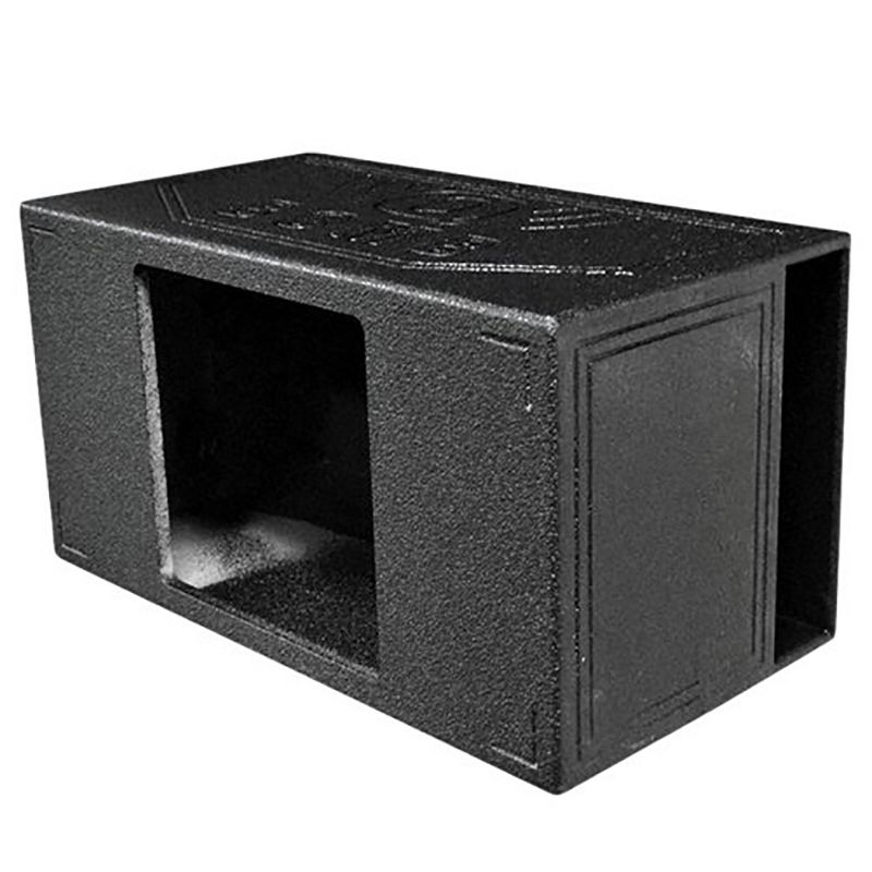 QPower Long-Lasting Durable Single 15-Inch Side-Vented Custom Kicker L7 Square Car/Truck Subwoofer Speaker Box