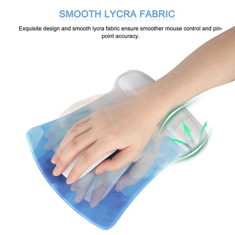 Ergonomic Mouse Pad with Wrist Support Gel and Keyboard Wrist Rest Pad, Mouse Wrist Cushion Support for Office, Computer, Laptop, Mac, Comfortable,and Pain Relief, Black Brain