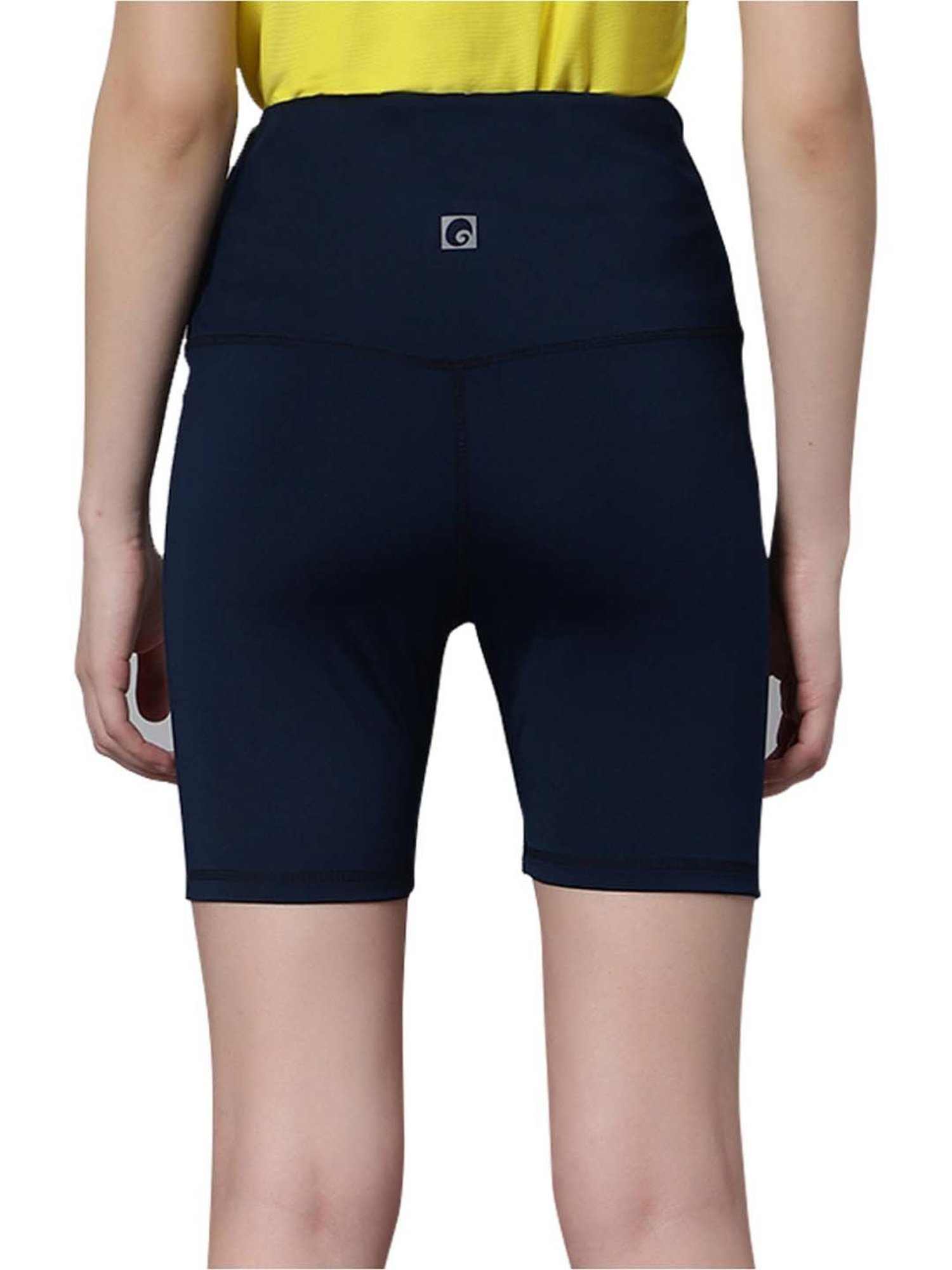 Omtex Blue High Rise Sports Shorts