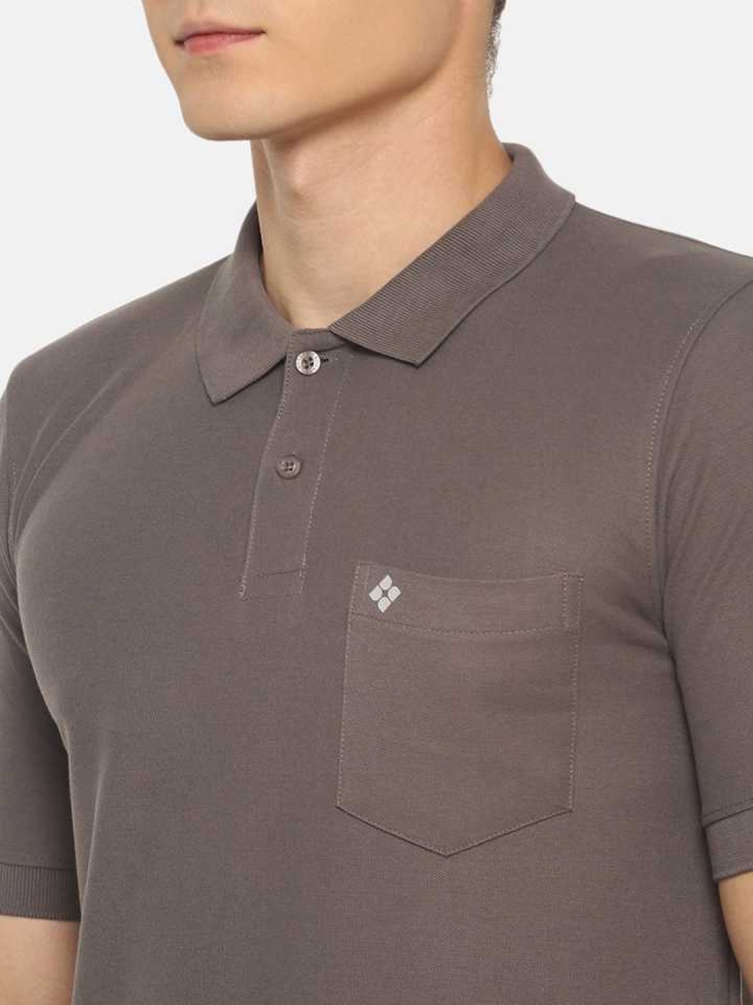 Dollar Grey Regular Fit Polo T-Shirt